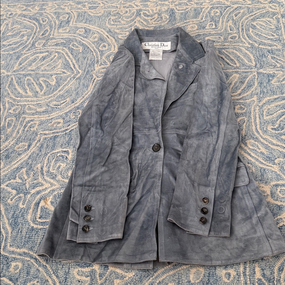 Christian Dior boutique calfskin jacket preowned sz 4 - Picture 2 of 9